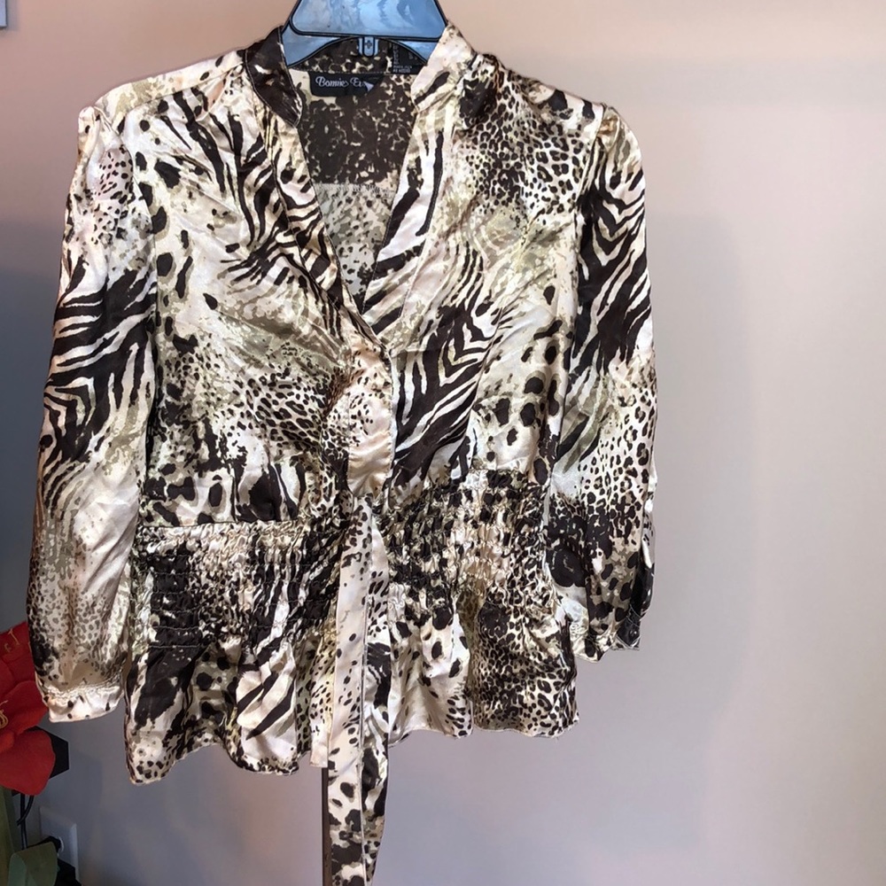 Animal print blouse